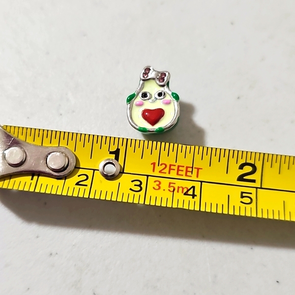 Cute Avocado Charm with Heart and Bow - Picture 5 of 10